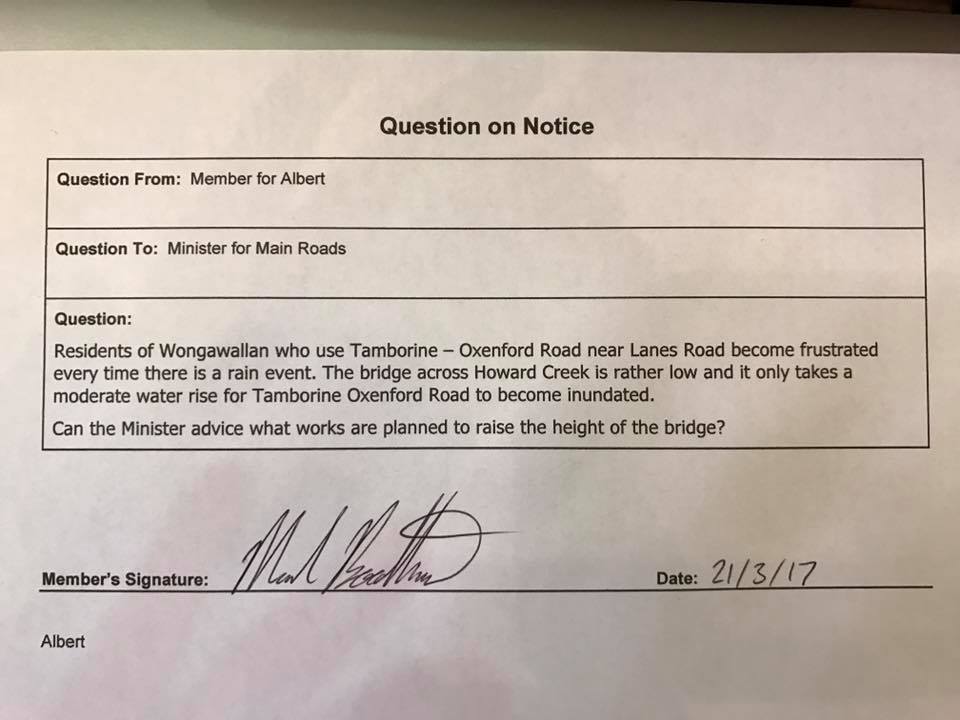 Question on Notce